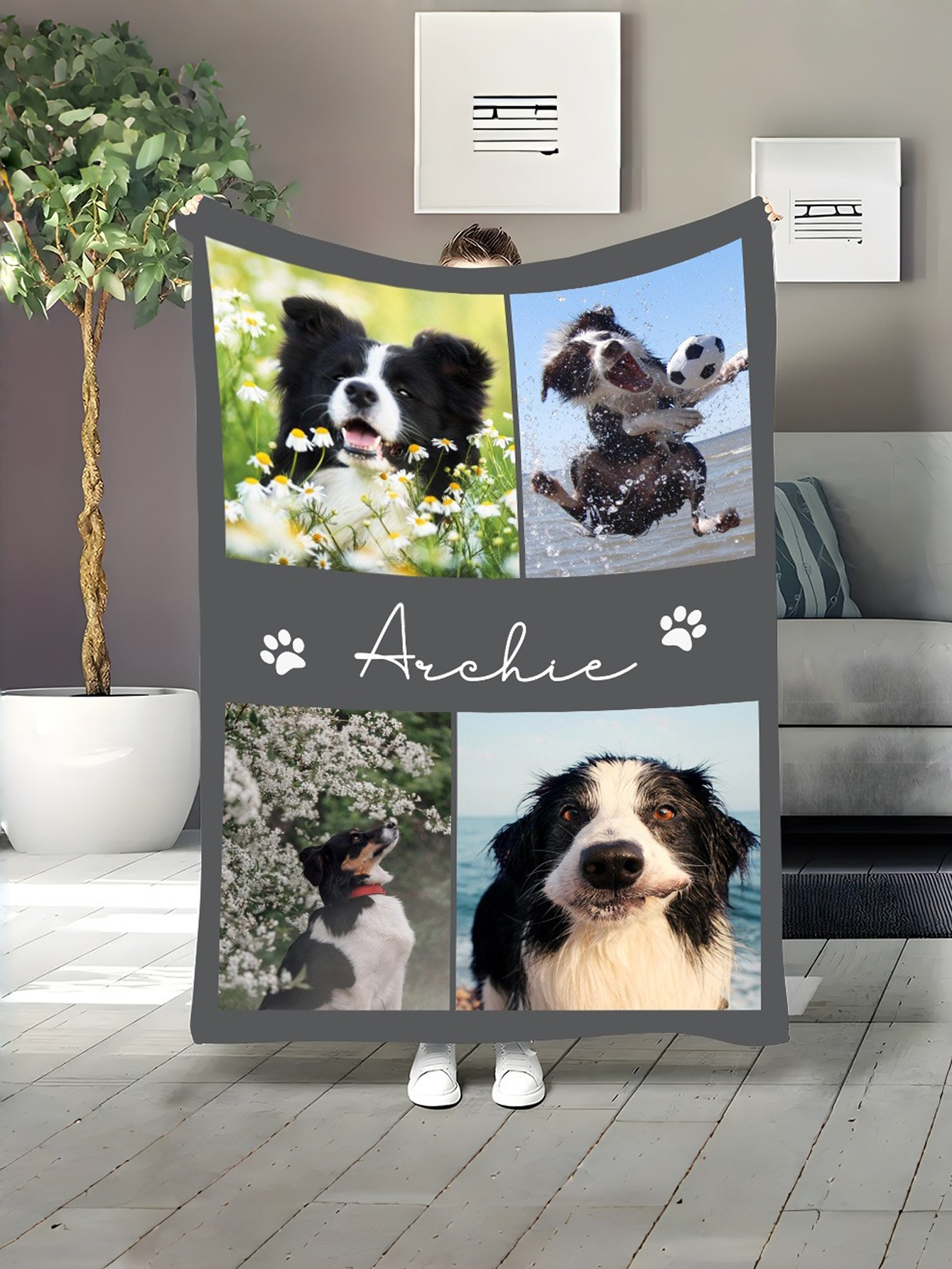 Custom Pet Memory Flannel Blanket